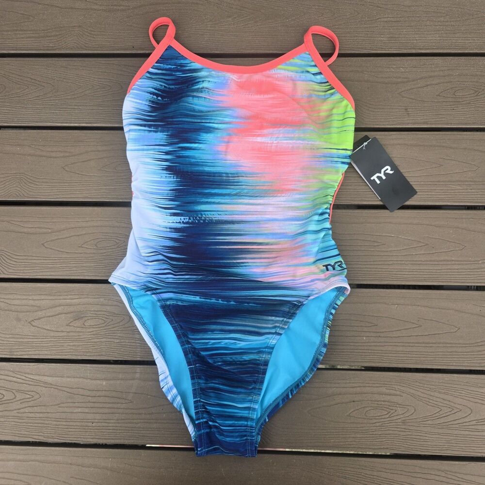 TYR Women's Durafast Elite Bravura TrinityFit  One Piece Swimsuit Sz 28 New